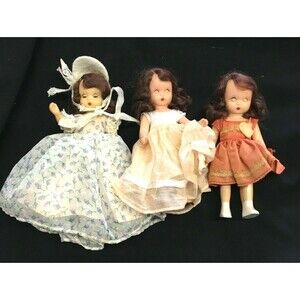 Nancy Ann Storybook Doll Lot of 3 Vintage 1940's HTF Free Shipping